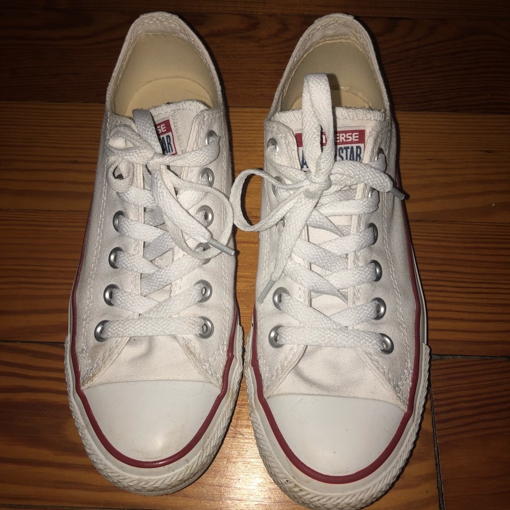 White low top Converse